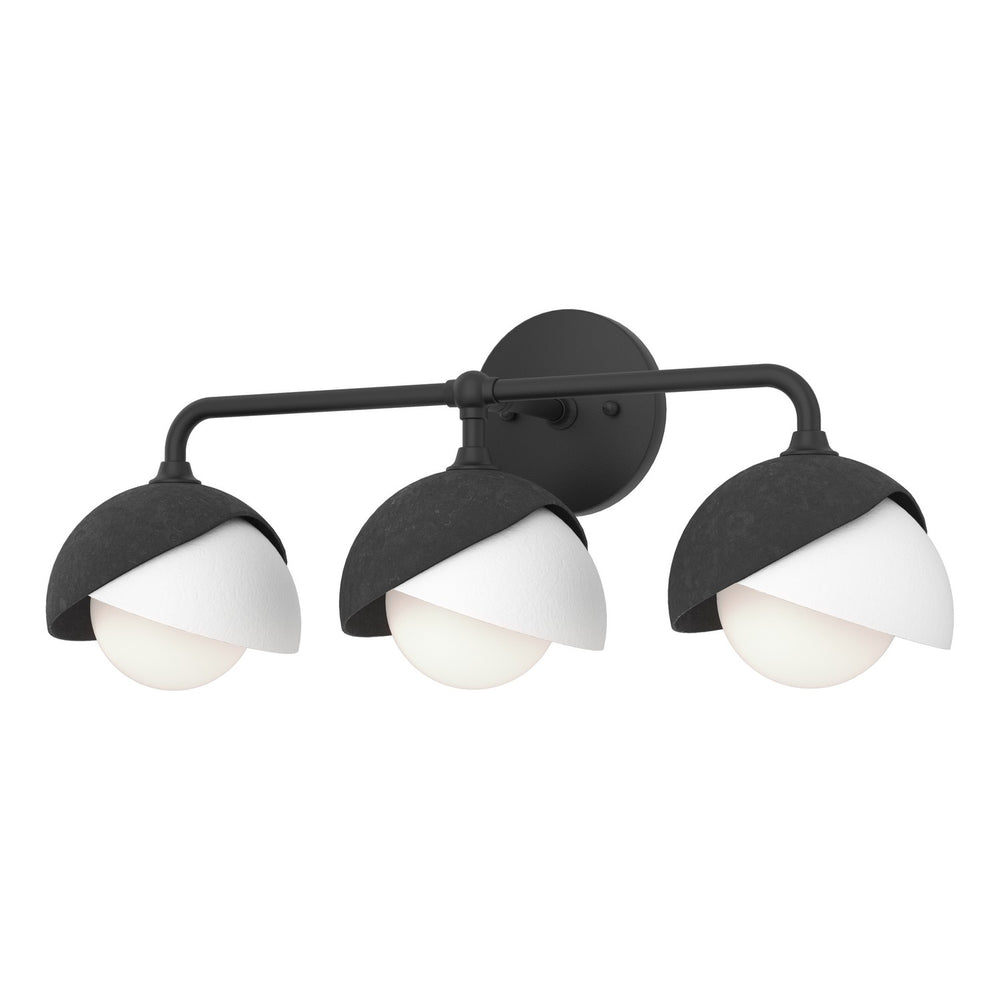 Hubbardton Forge - Three Light Wall Sconce - Brooklyn - Black- Union Lighting Luminaires Decor