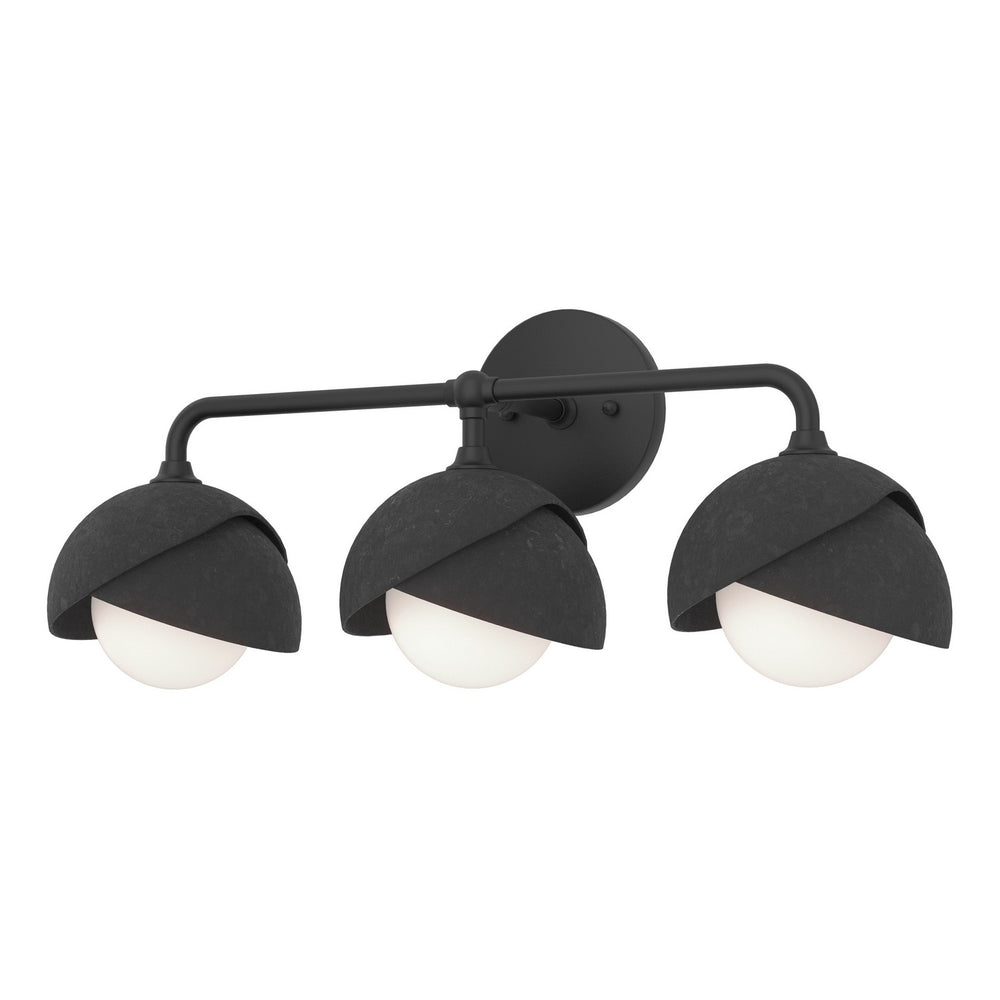 Hubbardton Forge - Three Light Bath Sconce - Brooklyn - Black- Union Lighting Luminaires Decor