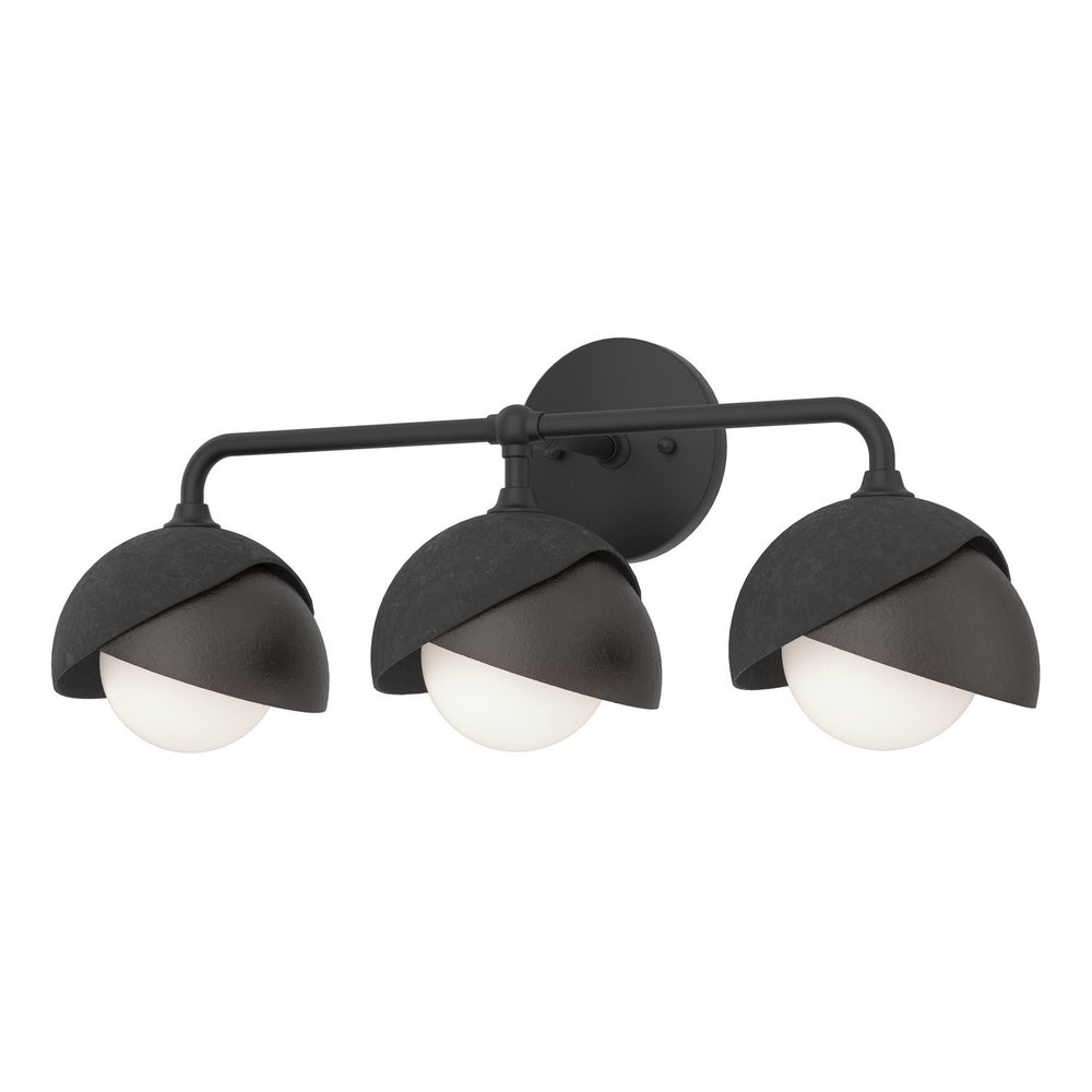 Hubbardton Forge - Three Light Bath Sconce - Brooklyn - Black- Union Lighting Luminaires Decor