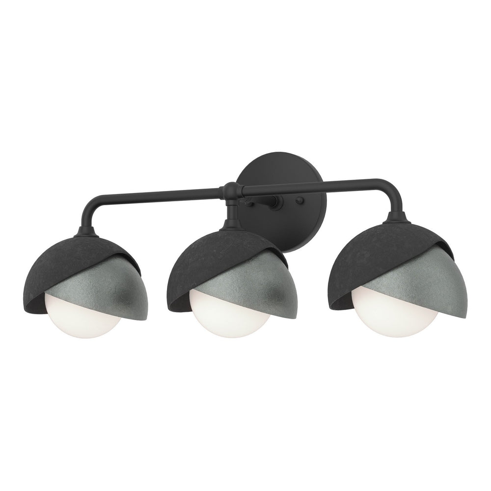Hubbardton Forge - Three Light Bath Sconce - Brooklyn - Black- Union Lighting Luminaires Decor