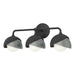 Hubbardton Forge - Three Light Bath Sconce - Brooklyn - Black- Union Lighting Luminaires Decor