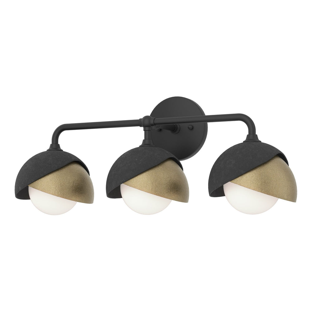 Hubbardton Forge - Three Light Bath Sconce - Brooklyn - Black- Union Lighting Luminaires Decor