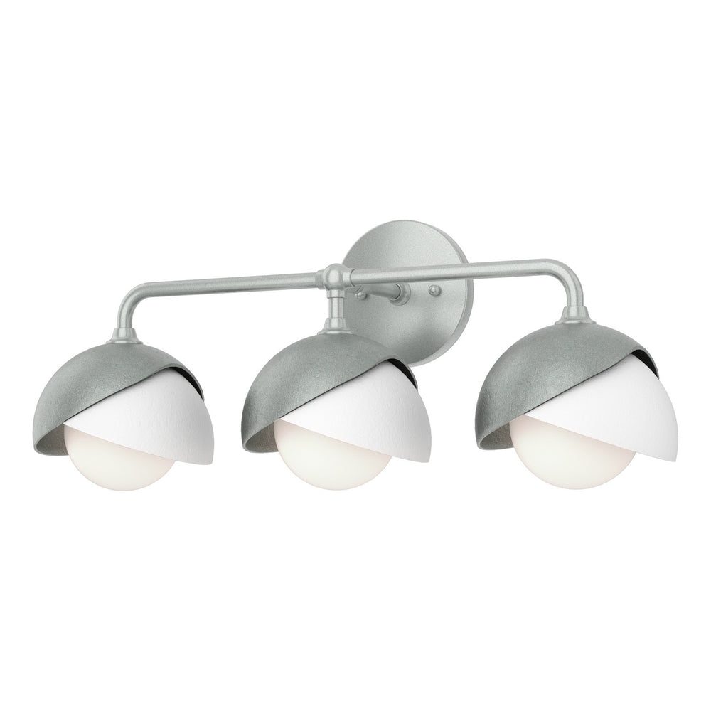 Hubbardton Forge - Three Light Wall Sconce - Brooklyn - Vintage Platinum- Union Lighting Luminaires Decor