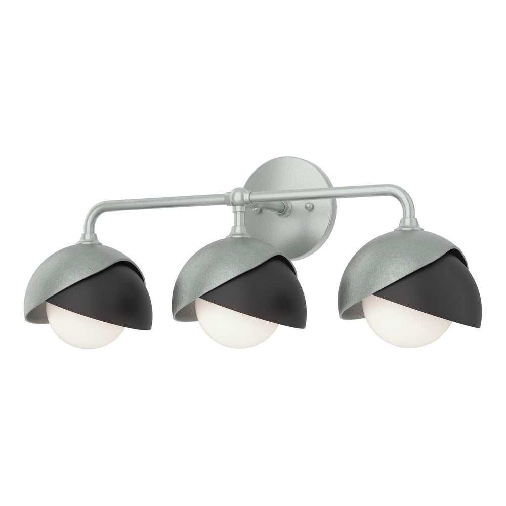 Hubbardton Forge - Three Light Bath Sconce - Brooklyn - Vintage Platinum- Union Lighting Luminaires Decor