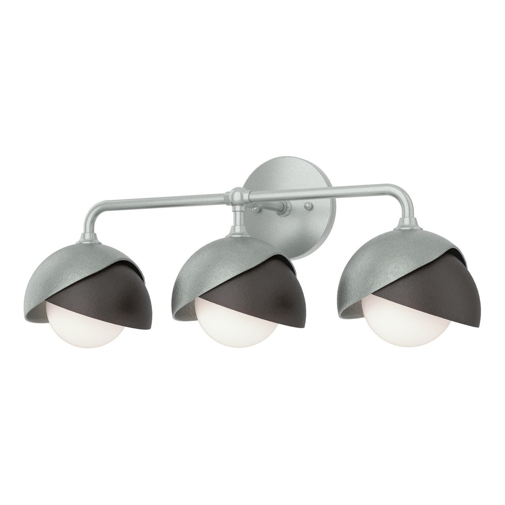 Hubbardton Forge - Three Light Bath Sconce - Brooklyn - Vintage Platinum- Union Lighting Luminaires Decor