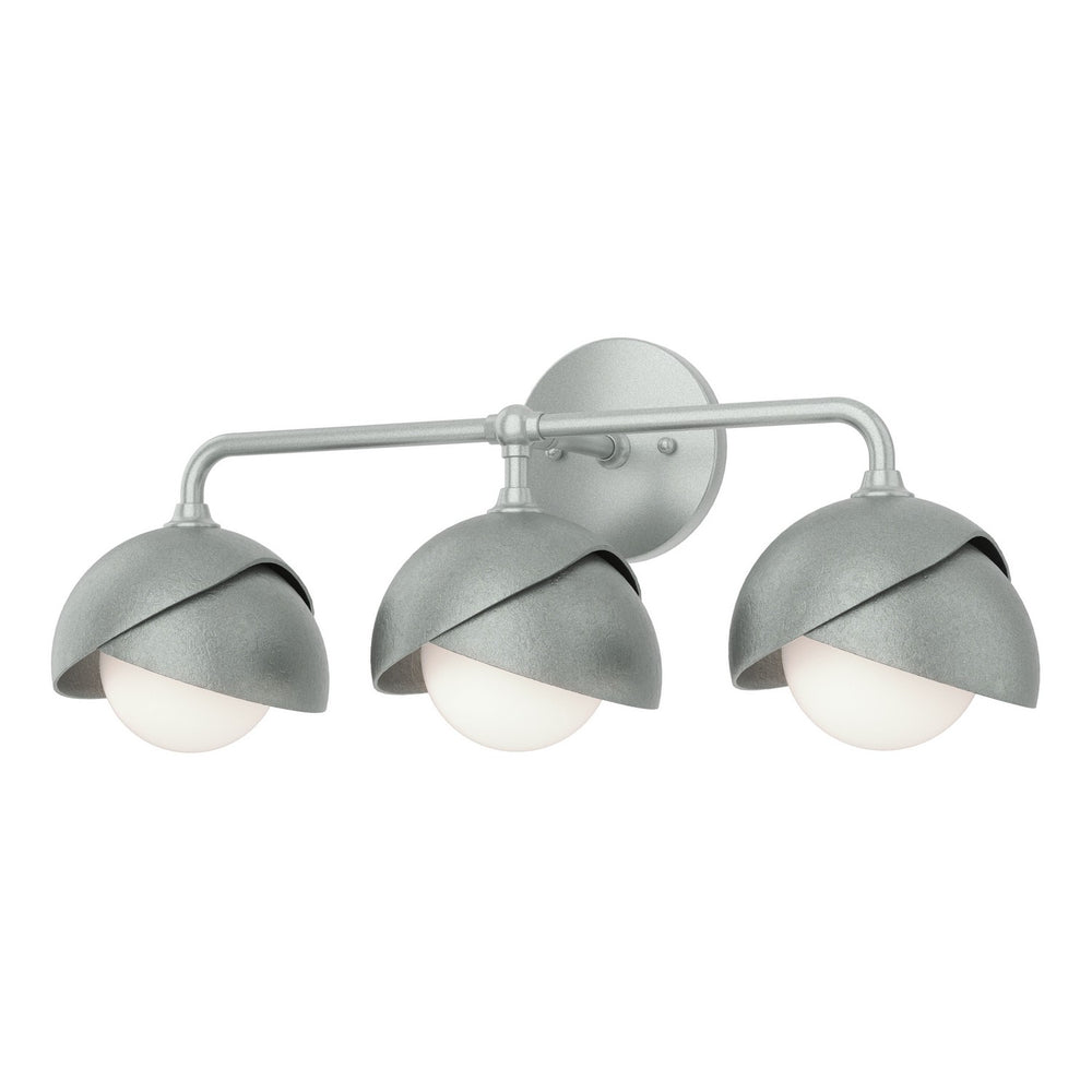 Hubbardton Forge - Three Light Bath Sconce - Brooklyn - Vintage Platinum- Union Lighting Luminaires Decor