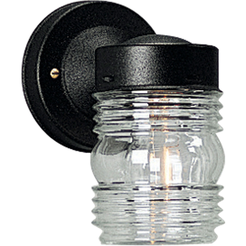 Progress Canada - One Light Wall Lantern - Utility Lantern - Black- Union Lighting Luminaires Decor