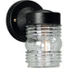 Progress Canada - One Light Wall Lantern - Utility Lantern - Black- Union Lighting Luminaires Decor