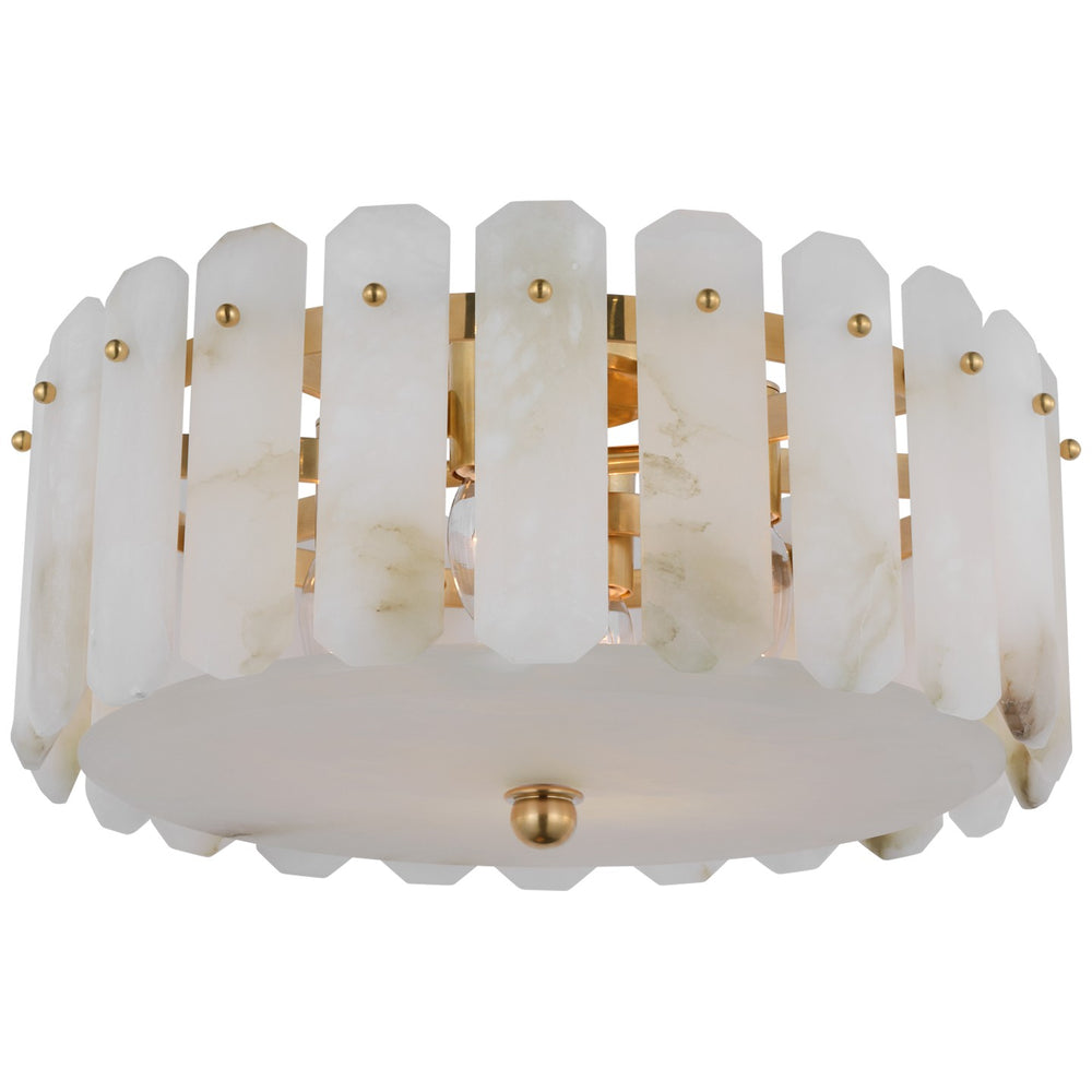 Visual Comfort Signature Canada - Four Light Flush Mount - Bonnington - Hand-Rubbed Antique Brass- Union Lighting Luminaires Decor