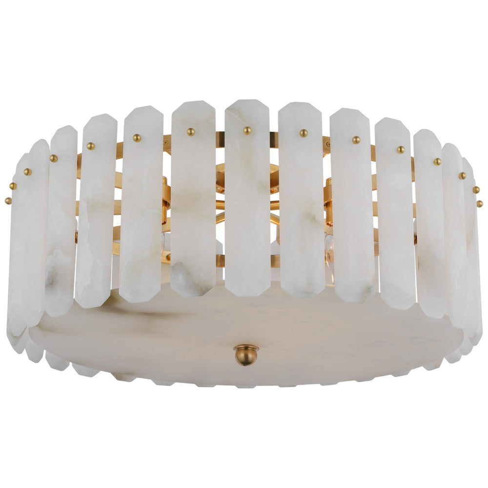 Visual Comfort Signature Canada - Five Light Flush Mount - Bonnington - Hand-Rubbed Antique Brass- Union Lighting Luminaires Decor