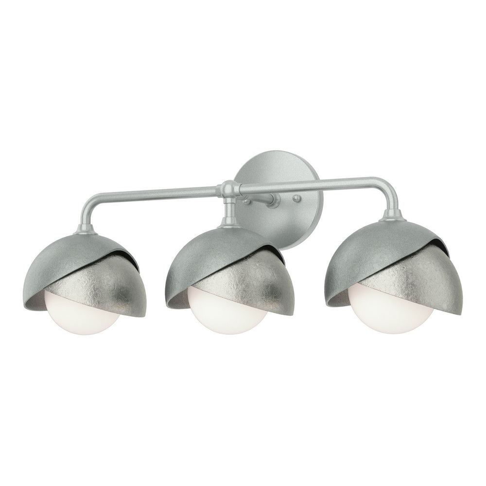 Hubbardton Forge - Three Light Bath Sconce - Brooklyn - Vintage Platinum- Union Lighting Luminaires Decor