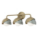 Hubbardton Forge - Three Light Bath Sconce - Brooklyn - Soft Gold- Union Lighting Luminaires Decor