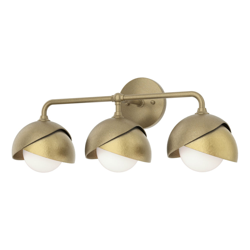 Hubbardton Forge - Three Light Bath Sconce - Brooklyn - Soft Gold- Union Lighting Luminaires Decor