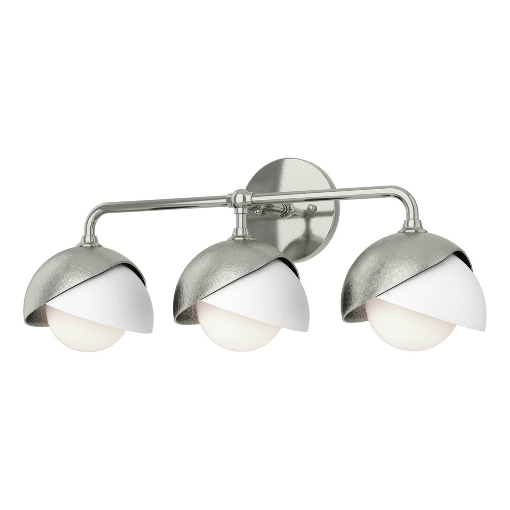 Hubbardton Forge - Three Light Wall Sconce - Brooklyn - Sterling- Union Lighting Luminaires Decor