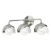 Hubbardton Forge - Three Light Wall Sconce - Brooklyn - Sterling- Union Lighting Luminaires Decor