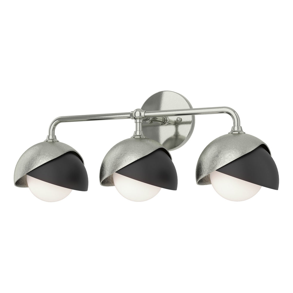 Hubbardton Forge - Three Light Bath Sconce - Brooklyn - Sterling- Union Lighting Luminaires Decor