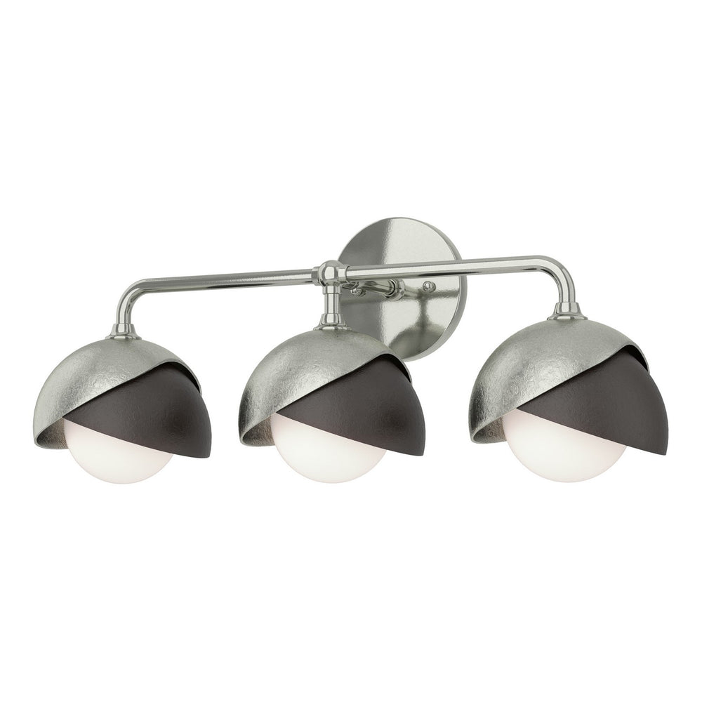 Hubbardton Forge - Three Light Bath Sconce - Brooklyn - Sterling- Union Lighting Luminaires Decor