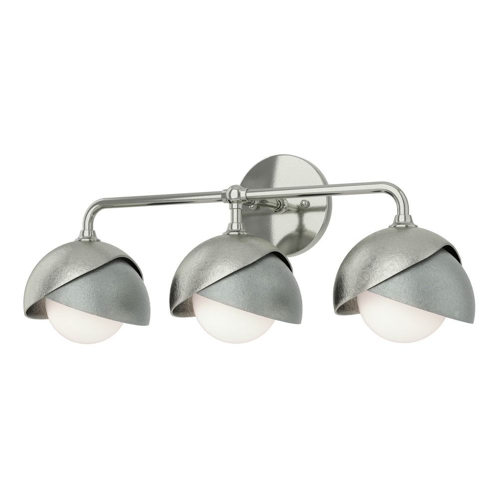 Hubbardton Forge - Three Light Bath Sconce - Brooklyn - Sterling- Union Lighting Luminaires Decor