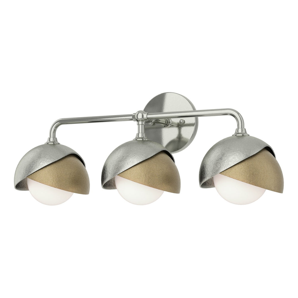 Hubbardton Forge - Three Light Bath Sconce - Brooklyn - Sterling- Union Lighting Luminaires Decor