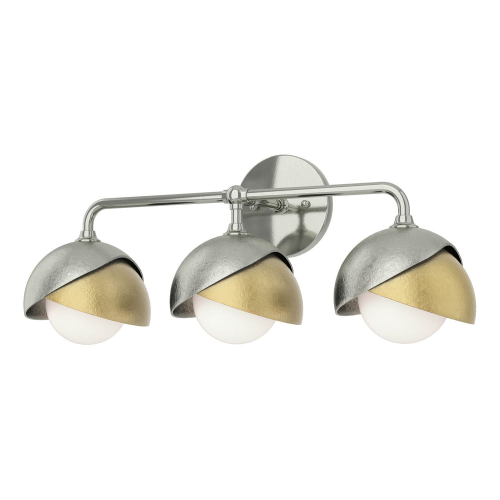 Hubbardton Forge - Three Light Bath Sconce - Brooklyn - Sterling- Union Lighting Luminaires Decor