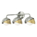 Hubbardton Forge - Three Light Bath Sconce - Brooklyn - Sterling- Union Lighting Luminaires Decor