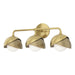 Hubbardton Forge - Three Light Bath Sconce - Brooklyn - Modern Brass- Union Lighting Luminaires Decor