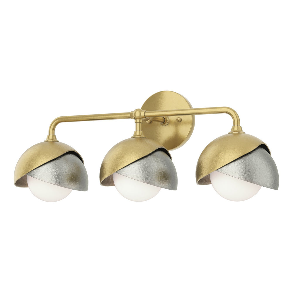 Hubbardton Forge - Three Light Bath Sconce - Brooklyn - Modern Brass- Union Lighting Luminaires Decor
