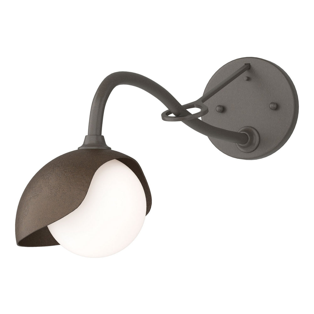 Hubbardton Forge - One Light Wall Sconce - Brooklyn - Dark Smoke- Union Lighting Luminaires Decor