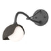 Hubbardton Forge - One Light Wall Sconce - Brooklyn - Black- Union Lighting Luminaires Decor