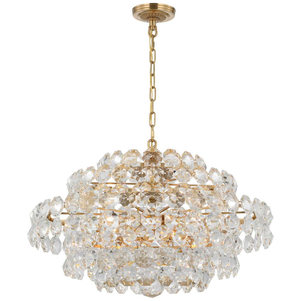 Visual Comfort Signature Canada - 12 Light Chandelier - Sanger - Hand-Rubbed Antique Brass- Union Lighting Luminaires Decor