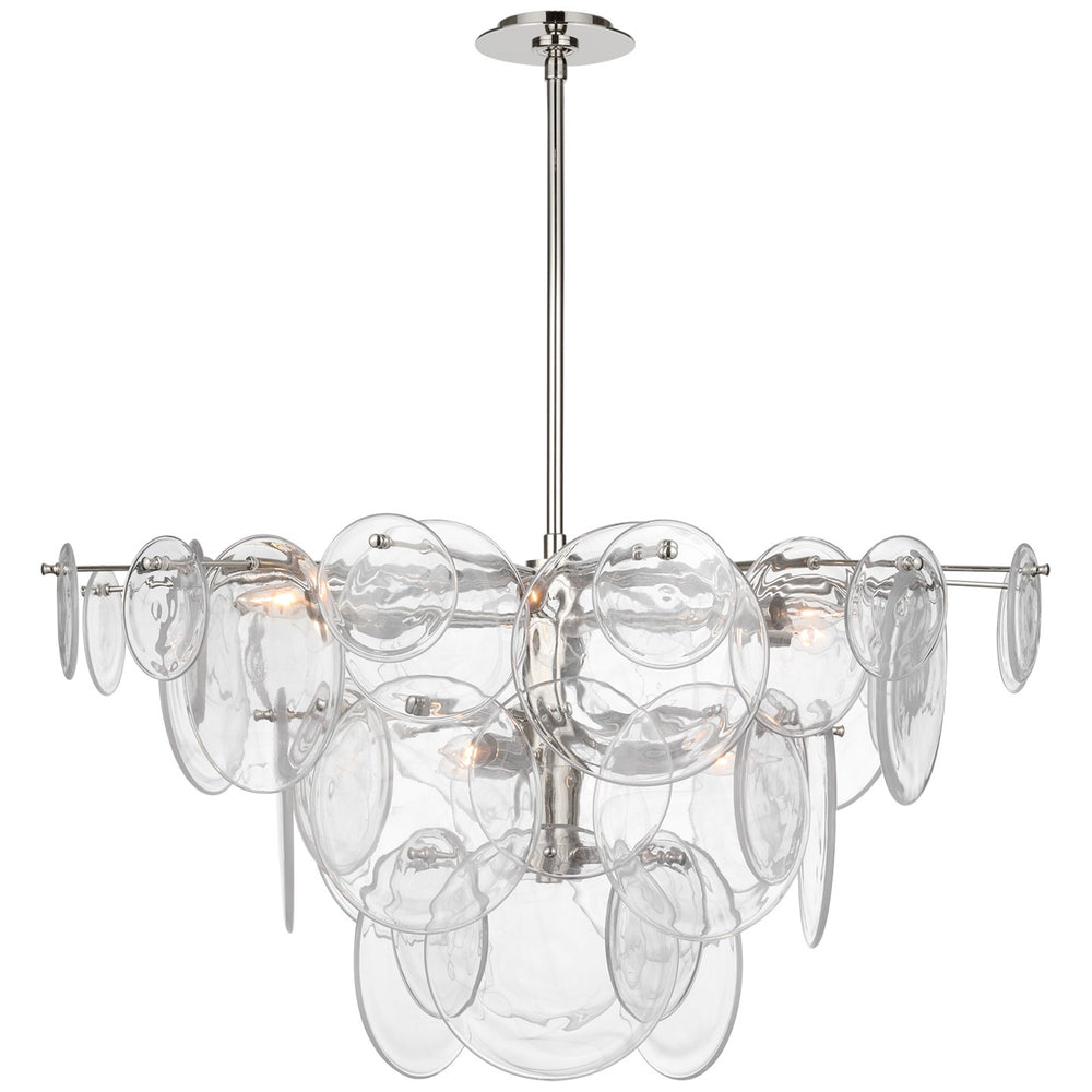 Visual Comfort Signature Canada - Nine Light Chandelier - Loire - Polished Nickel- Union Lighting Luminaires Decor