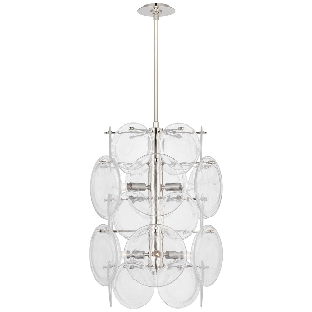 Visual Comfort Signature Canada - Six Light Chandelier - Loire - Polished Nickel- Union Lighting Luminaires Decor
