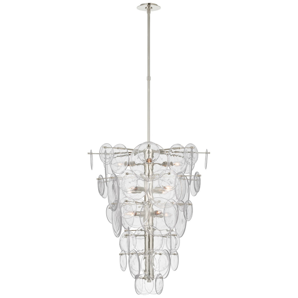 Visual Comfort Signature Canada - 12 Light Chandelier - Loire - Polished Nickel- Union Lighting Luminaires Decor