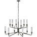 Visual Comfort Signature Canada - LED Chandelier - Casoria - Bronze- Union Lighting Luminaires Decor