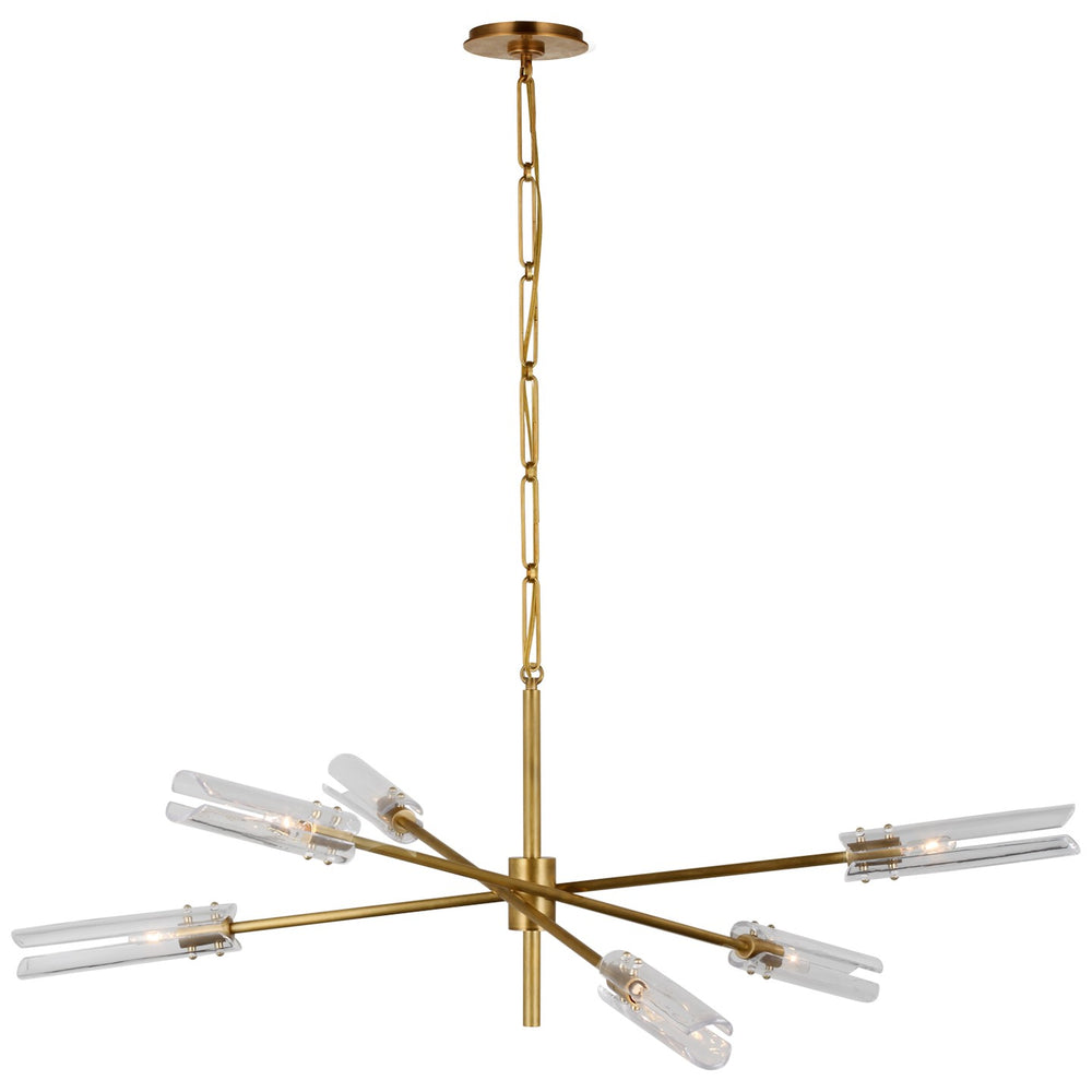Visual Comfort Signature Canada - LED Chandelier - Casoria - Hand-Rubbed Antique Brass- Union Lighting Luminaires Decor