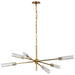 Visual Comfort Signature Canada - LED Chandelier - Casoria - Hand-Rubbed Antique Brass- Union Lighting Luminaires Decor