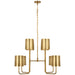 Visual Comfort Signature Canada - LED Chandelier - Go Lightly - Soft Brass- Union Lighting Luminaires Decor