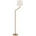 Visual Comfort Signature Canada - LED Floor Lamp - Basden - Antique-Burnished Brass and Natural Rattan- Union Lighting Luminaires Decor