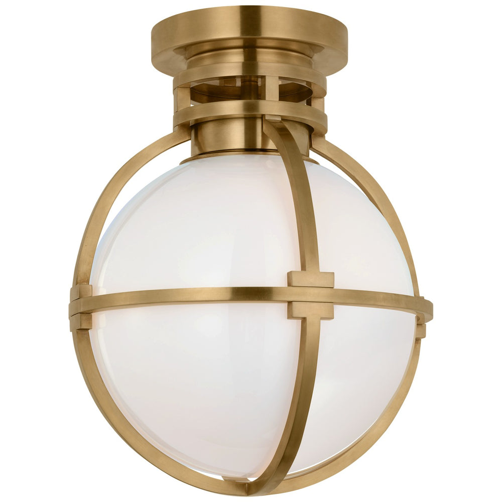 Visual Comfort Signature Canada - LED Flush Mount - Gracie - Antique-Burnished Brass- Union Lighting Luminaires Decor