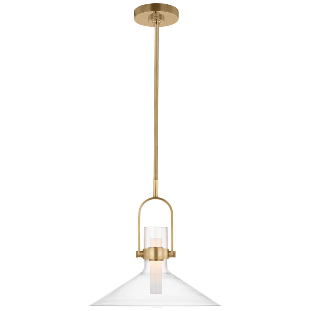 Visual Comfort Signature Canada - LED Pendant - Larkin - Hand-Rubbed Antique Brass- Union Lighting Luminaires Decor