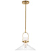 Visual Comfort Signature Canada - LED Pendant - Larkin - Hand-Rubbed Antique Brass- Union Lighting Luminaires Decor