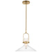 Visual Comfort Signature Canada - LED Pendant - Larkin - Hand-Rubbed Antique Brass- Union Lighting Luminaires Decor