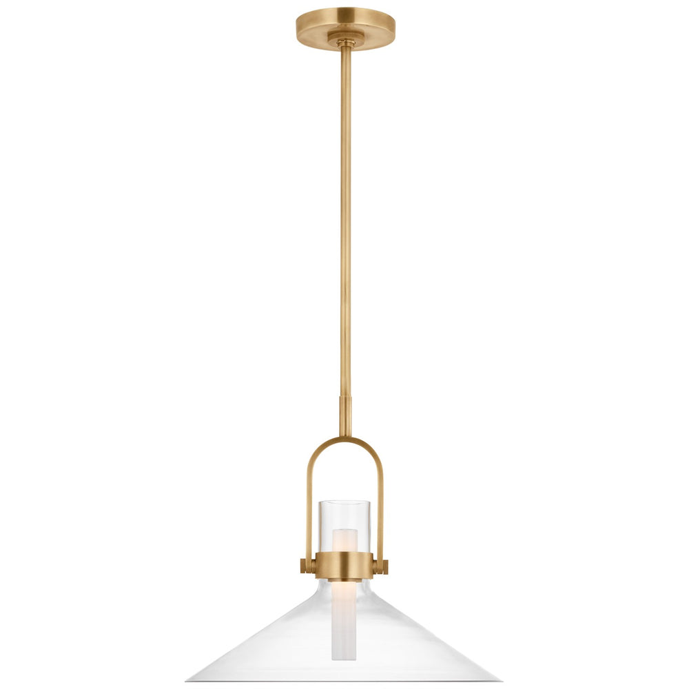 Visual Comfort Signature Canada - LED Pendant - Larkin - Hand-Rubbed Antique Brass- Union Lighting Luminaires Decor