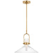 Visual Comfort Signature Canada - LED Pendant - Larkin - Hand-Rubbed Antique Brass- Union Lighting Luminaires Decor