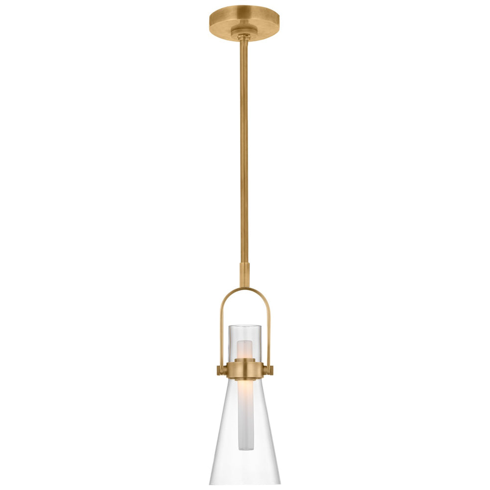 Visual Comfort Signature Canada - LED Pendant - Larkin - Hand-Rubbed Antique Brass- Union Lighting Luminaires Decor