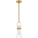 Visual Comfort Signature Canada - LED Pendant - Larkin - Hand-Rubbed Antique Brass- Union Lighting Luminaires Decor