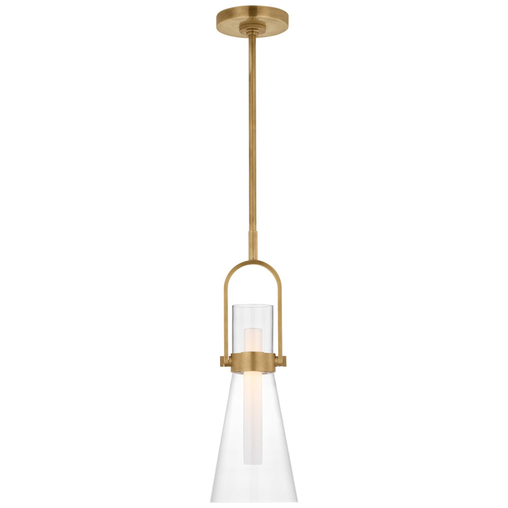 Visual Comfort Signature Canada - LED Pendant - Larkin - Hand-Rubbed Antique brass- Union Lighting Luminaires Decor