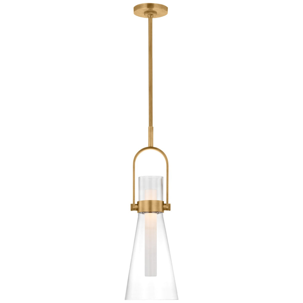 Visual Comfort Signature Canada - LED Pendant - Larkin - Hand-Rubbed Antique Brass- Union Lighting Luminaires Decor