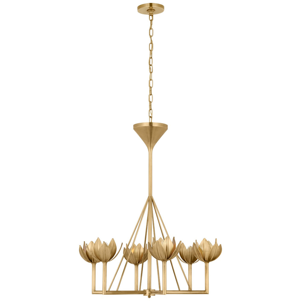 Visual Comfort Signature Canada - Six Light Chandelier - Alberto - Antique-Burnished Brass- Union Lighting Luminaires Decor