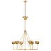 Visual Comfort Signature Canada - Six Light Chandelier - Alberto - Antique-Burnished Brass- Union Lighting Luminaires Decor
